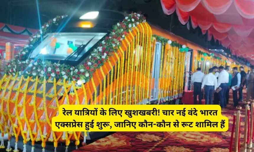 PM Modi Launches 4 New Vande Bharat Trains news